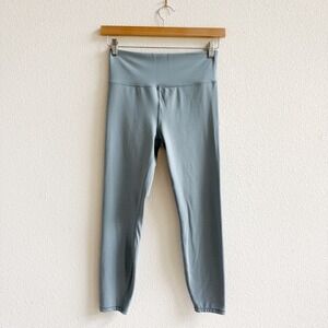 Vuori Leggings Womens Large Blue VGUC High Rise Performance Activewear